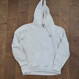 Molly Baz Unisex cream hoodie w/ dachshund logo Size Medium